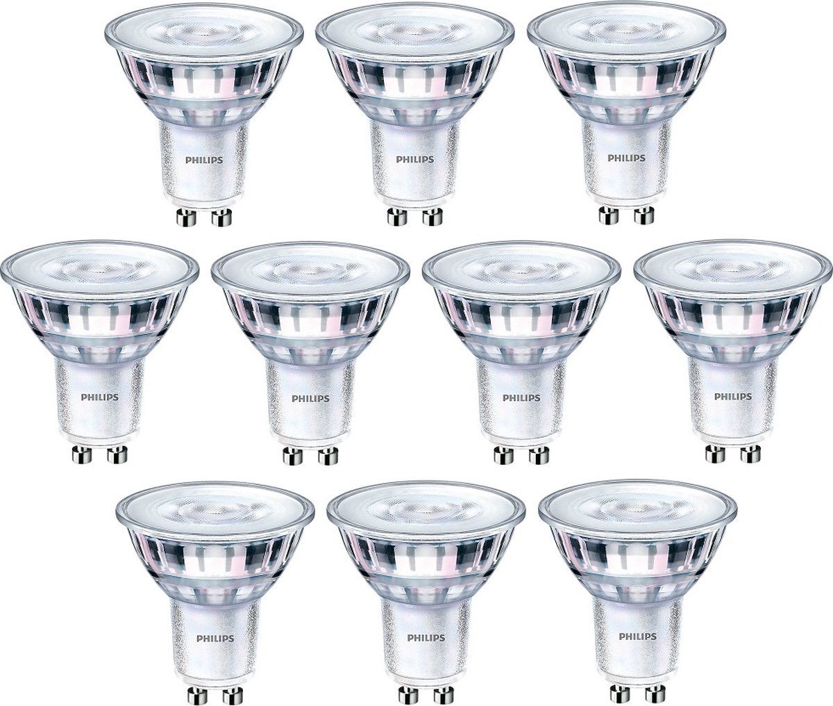 Philips LED GU10 4.9W/830 36º 460lm - 10 stuks