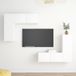 Maison Exclusive - Ensemble de meuble TV 4 pièces, blanc, en panneau de particules