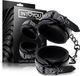 Vluchten Sapphire Adjustable Ankle Cuffs Vegan Leather Black