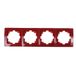 UNITEC 43469 afdeklijst 4-voudig, Monaco, Serie 206, rood