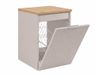 3xE living Meuble sous-vasque 40 cm, cachemire/chêne clair, poignée argent