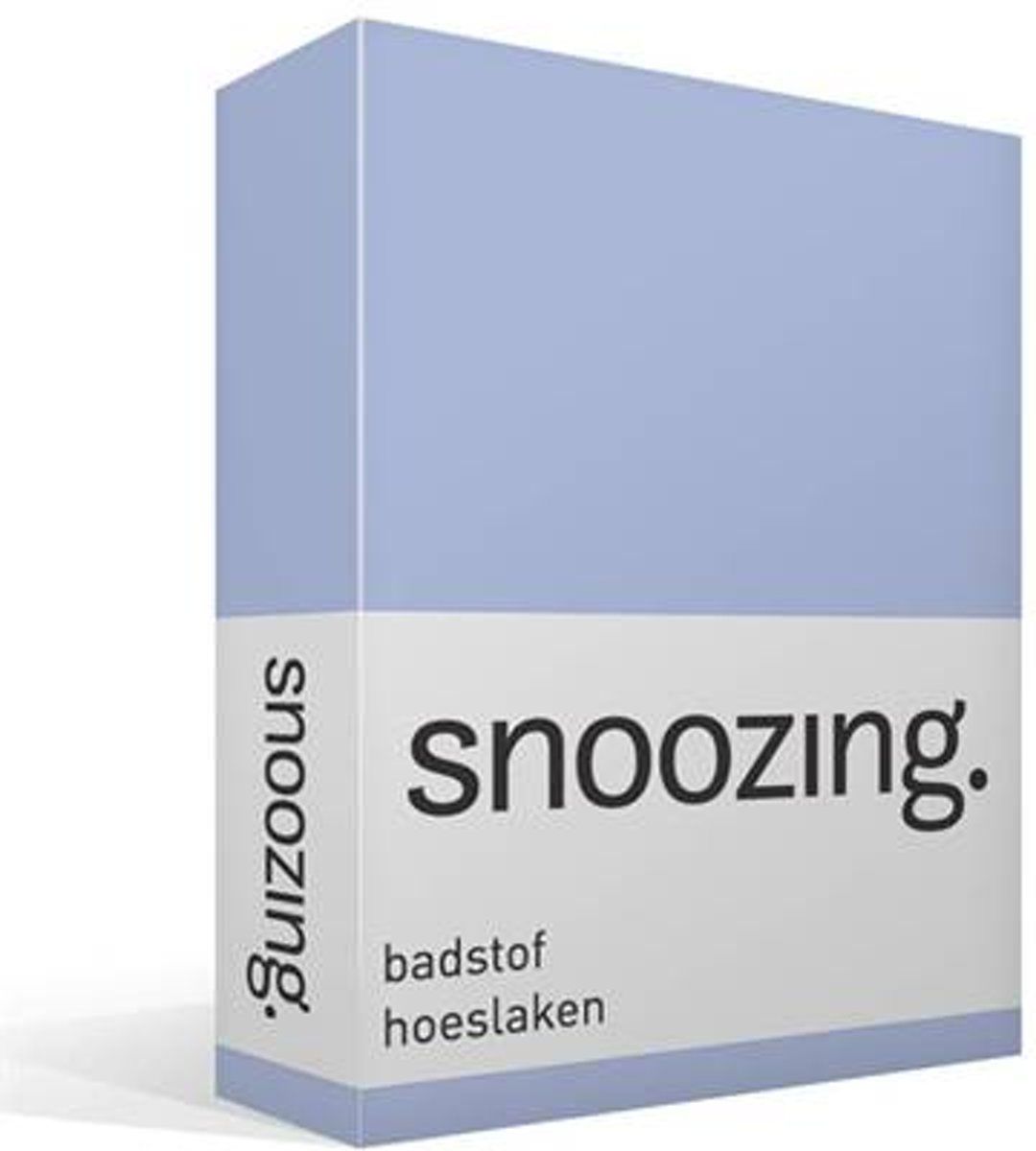 Snoozing Badstof Hoeslaken - Lits-jumeaux (160x200 of 140x210/220 cm) - Blauw