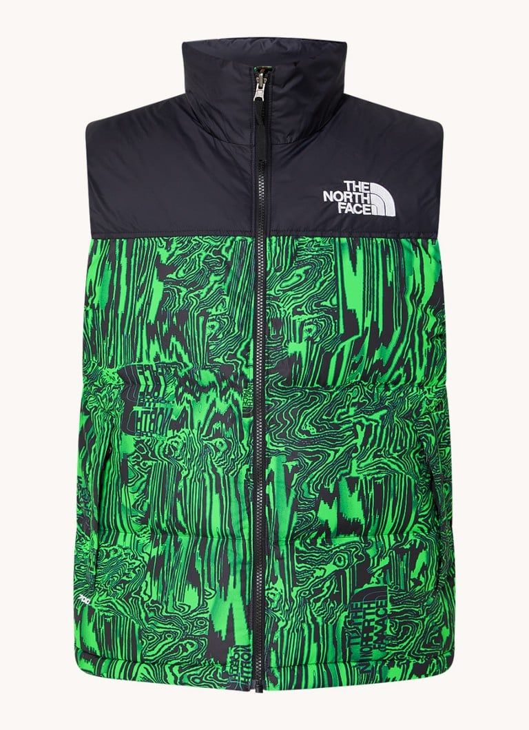 The North Face Gewatteerd bomberjack met donsvulling en ritszakken