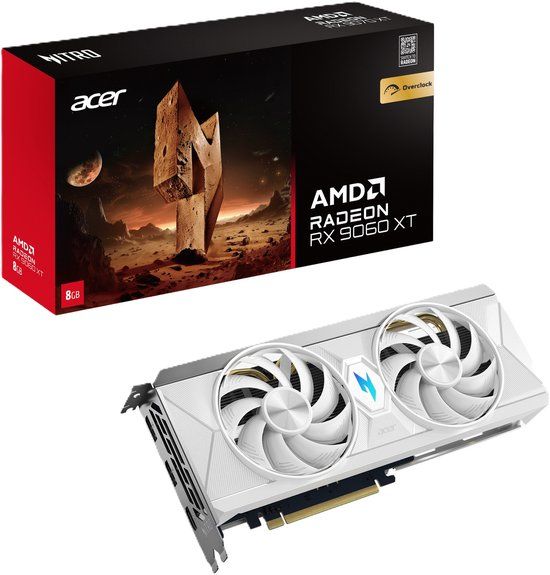 Acer Nitro AMD Radeon RX 9060 XT OC 8GB White Edition