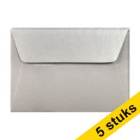 Clairefontaine Gekleurde Enveloppen Zilver C6 120 Grams (5 Stuks)