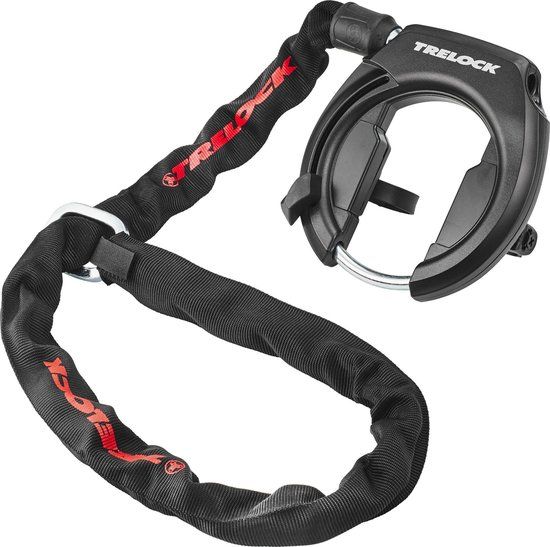 TRELOCK Ringslot Set RS 351 P-O-C AZ + ZR 355 100/6 met tas - Zwart