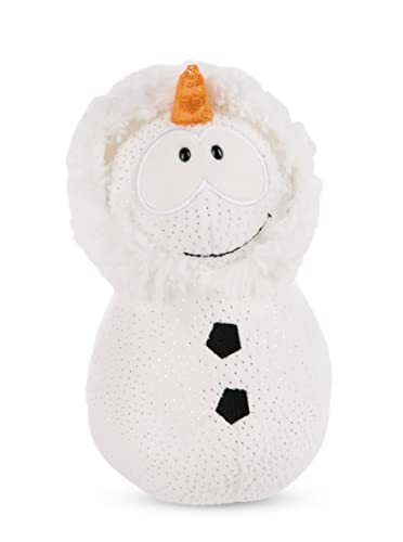 NICI 48166 pluche figuur sneeuwpop Snowbert 18 cm groen, wit