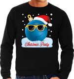 Bellatio Decorations Foute Kerst trui - sweater - Christmas party - zwart - Heren - Maat XXL