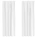 vidaXL Blackout Gordijnen met Ringen 2 st Zuiver Wit 245 x 140 cm