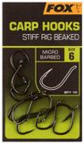 Fox Rage Fox Carp Hooks Stiff Rig Barbed Beaked X10 - Size 6