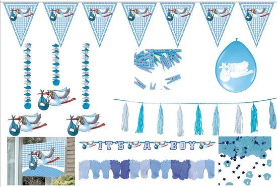 Folat Party Products Folat Feestpakket Geboorte Jongen Blauw