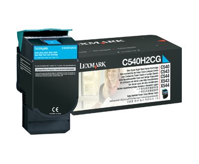 Lexmark C54x/X54x Cyaan Toner Cartridge - 2000 Pages