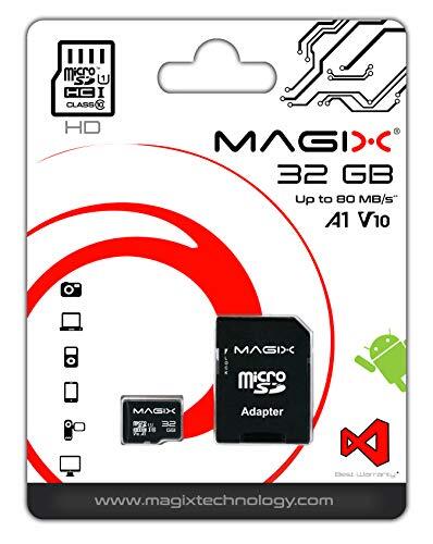 Magix Magix HD_Variation MicroSD-kaart HD Series Class10 V10 Geheugenkaart + SD Adapter, Leessnelheid tot 80 MB/s (32GB)