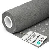 Outdoor Stof per Meter Waterafstotend Polyesterstof 0,5M x 160 cm – Tuinstof voor Zonnescherm Tuinmeubels Kussens Bekleding Buiten Robuust met Oeko Tex Grijs ecologisch linnen
