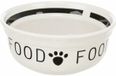 Trixie Voerbak Hond Keramiek Wit/Zwart - 250ml, 13cm