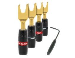 AudioQuest Suregrip 300 Spade Gold - 4 Pieces