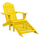 VidaXL Tuinstoel Adirondack Grenenhout Geel