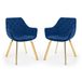 Julian Bowen set van 2 Lorenzo eetkamerstoelen - Blauw