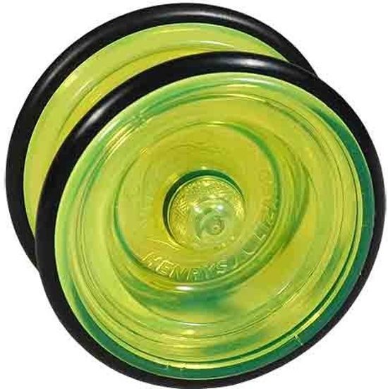 Henrys Yo-Yo Lizard Geel Jojo Yoyo + Handleiding voor tricks