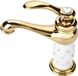 OEM Bol Solide messing mengkraan - Koud/warmwaterkraan voor wastafels met ornamenten - Goud