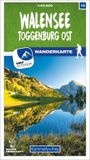 Walensee Hallwag Kümmerly+Frey Walensee - Toggenburg Ost 15 Wanderkarte 1:40 000