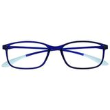 Opulize Ice Super Lichtgewicht Leesbril Kristal Blauw Vrouwen Mannen Scharnieren Met Veer R61-3 +3,00