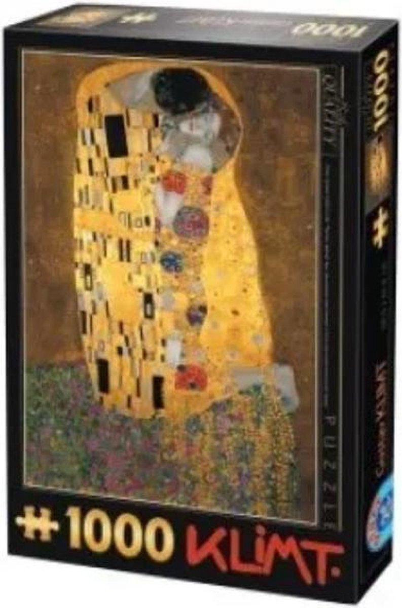 dtoys Gustav Klimt - De kus (1000 stukjes, kunst puzzel)