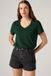 Levi's T-shirt en coton à col en V - Femme - S - Vert / Pine Grove