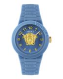 Versace V-Pop VE5S00126 Horloge - Siliconen - Blauw - Ø 34 mm