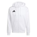 adidas heren Entrada26 Full Zip Hoodie Sweatshirt, white/black, M