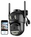 Merkloos Buitencamera Dubbele lens 2,5k WiFi 2,4/5 GHz 360° PTZ Ip66