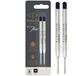 Parker balpenvullingen | medium punt | zwarte QUINKflow inkt | 2 stuks