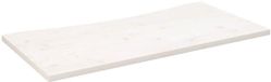 vidaXL Bureaublad, wit, 110x60x2,5 cm, massief grenenhout