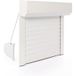 Volet roulant manuel à sangle Alu blanc - L80 x H100 cm - Manœuvre manuelle, recoupable