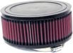 K&N RA-0980 Wasbare en herbruikbare auto en motorfiets, universeel rubberen filter