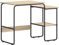 vidaXL Bureau met opslag Sonoma Eiken 100 x 50 x 75 cm