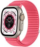 Strap-it Wave nylon bandje met klittenbandsluiting - watermeloen