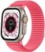 Strap-it Wave nylon bandje met klittenbandsluiting - watermeloen