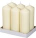Bolsius Neutrale Stompkaars 198/68 Ivoor (6 stuks)