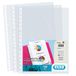 Elba Plastic hoezen, A4, transparant, 200 stuks, multi-perforatie, polypropyleen, oranjeleer, 70