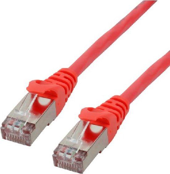 Mcl MCL FTP6-2M/R netwerkkabel Rood Cat6 F/UTP (FTP) 2m
