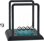 Moses Newton pendel cradle met 5 ballen - Zwart