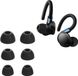 kwmobile 6x cover voor in-ear oortjes geschikt voor Anker Soundcore Sport X20 - Vervangende oordopjes van siliconen in zwart - 3 maten