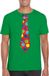 Bellatio Decorations Shoppartners Bv Foute Kerst T-shirt Stropdas met Kerstballen Print Groen voor Heren XL