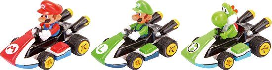 Pull & Speed Nintendo Mario Kart 8 - 3 pack - Speelgoedvoertuig