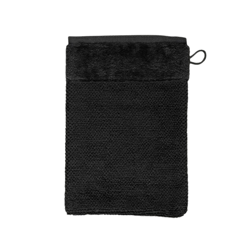 Möve Bamboo Luxe Wasdoekje - Zwart - 15x15 cm