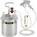 VEVOR pistolet à peinture 10 litres, réservoir de peinture 30 PSI, système de pulvérisation de peinture, porte-peinture pour l'application de peintures à base d'eau, lasures, vernis, laques et surfaces fines pour projets intérieurs et extérieurs.