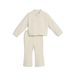 PUMA Essentials Elevated geribd trainingspak voor peuters 74, Alpine Snow White