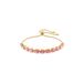 Swarovski Matrix Pear Armband Verguld Metaal Roze Zirkonia Goudkleurig