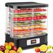 Droogautomaat roestvrij staal, 400 W, droger voor fruit, vlees en kruiden, incl. 8 x droogniveaus, droogfolie en droogrooster, dehydrator met temperatuurregelaar 35-70 °C